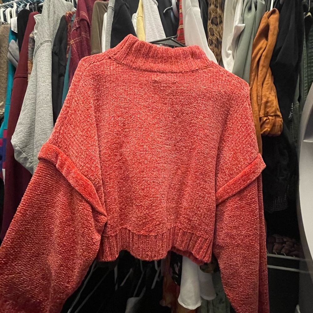 Urban outfitters pink cropped sweater